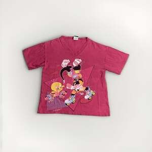Vintage 90s Signal Sports Sylvester Tweety Bird T Shirt Sz L